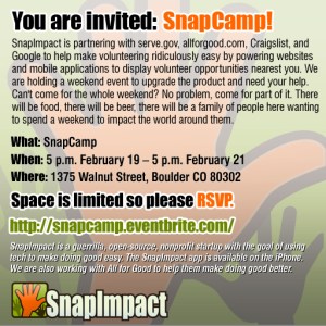 SnapImpact Invitation