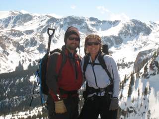 Mark & Nicole just outside Skinner Hut